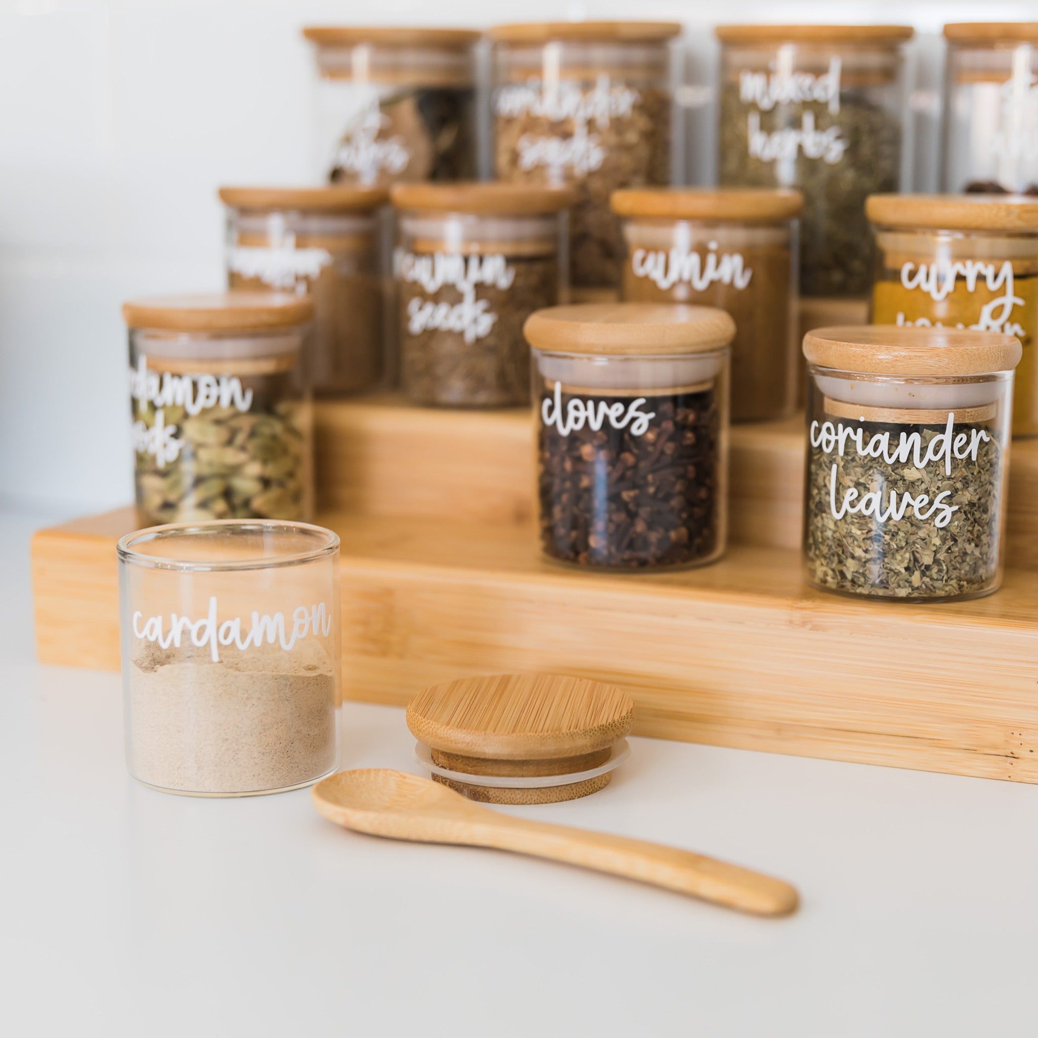 Elevate Your Culinary Space with Our Premium Spice Jars - Pretty Little Designs