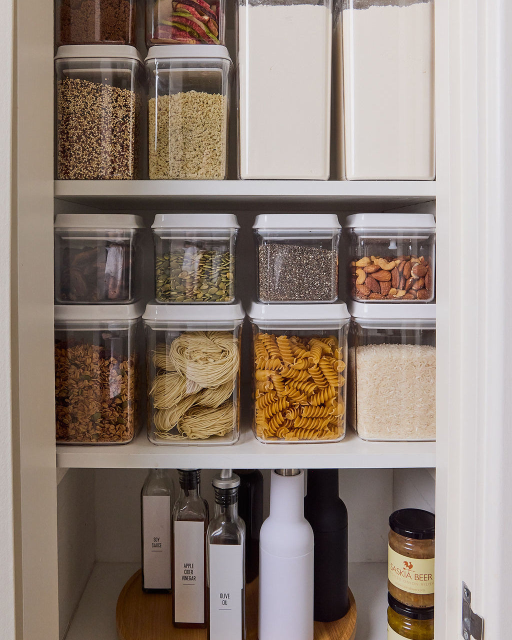 Push Top Pantry Containers