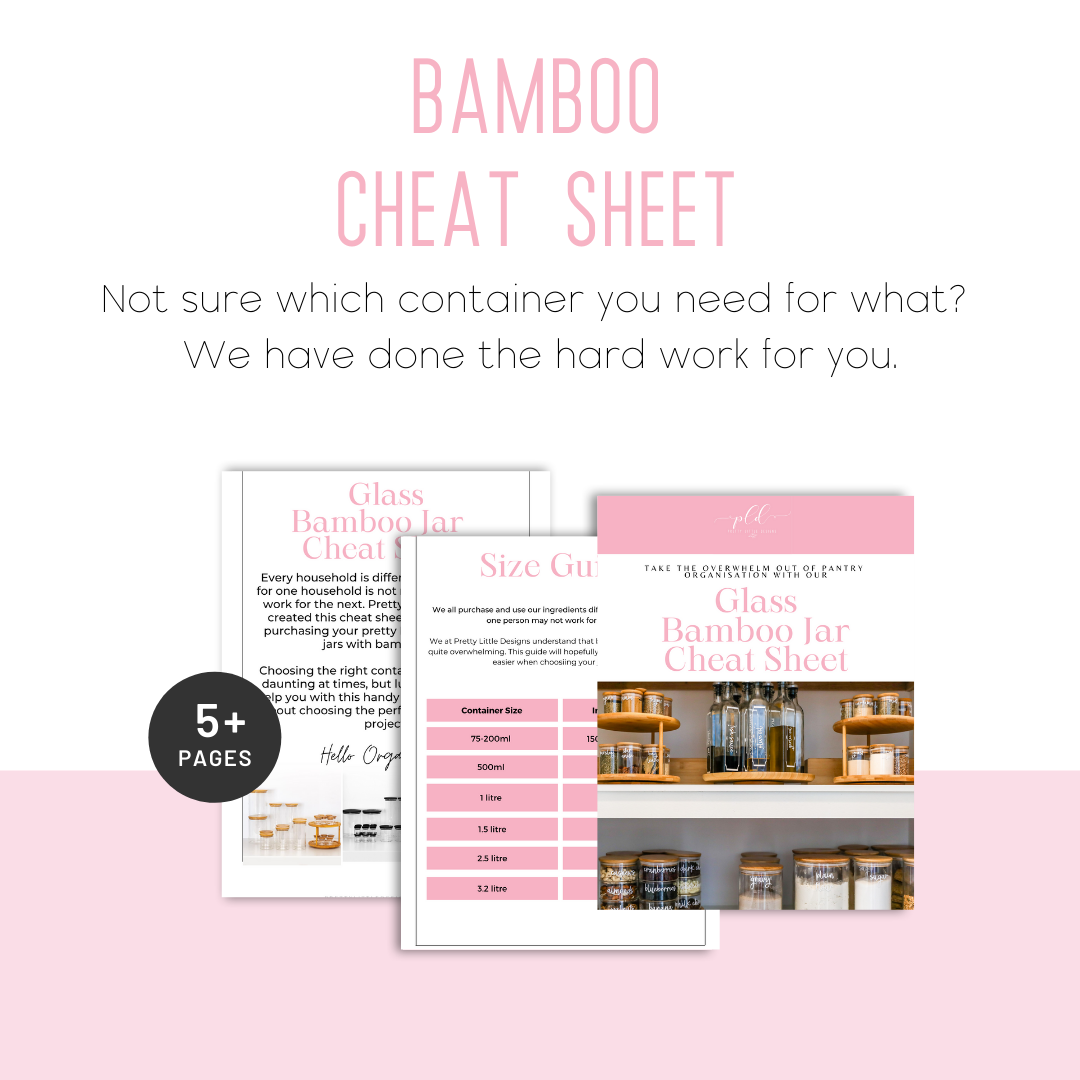 what containers do I need for what jar