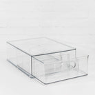 Medium modular storage drawer displayed in a home office, enhancing organisation.