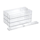 crystal 3 tier shelf requiring minimal assembly for quick setup.