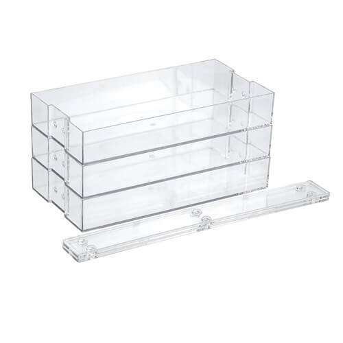 crystal 3 tier shelf requiring minimal assembly for quick setup.