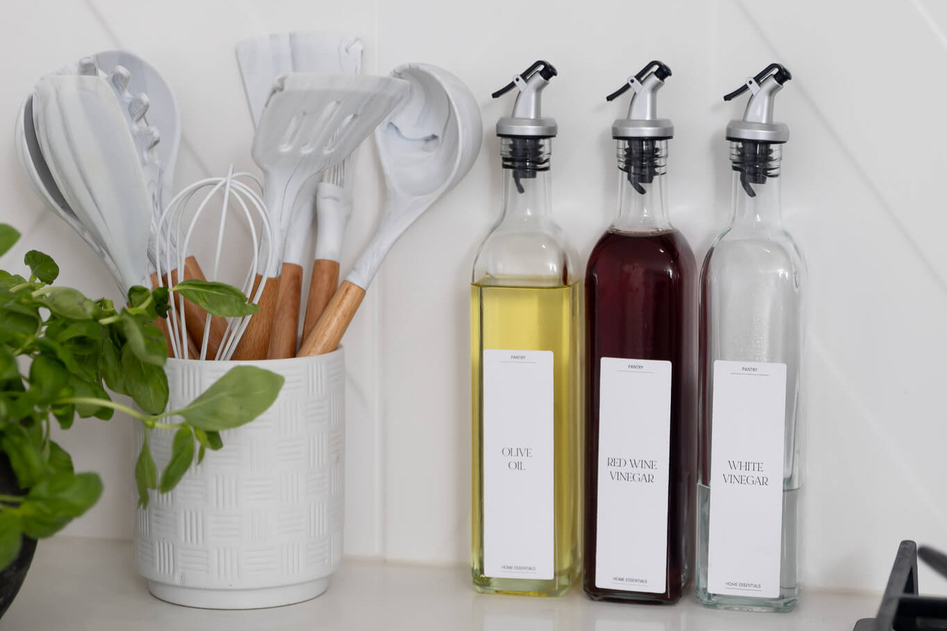 Waterproof label stickers for vinegar and oil bottles