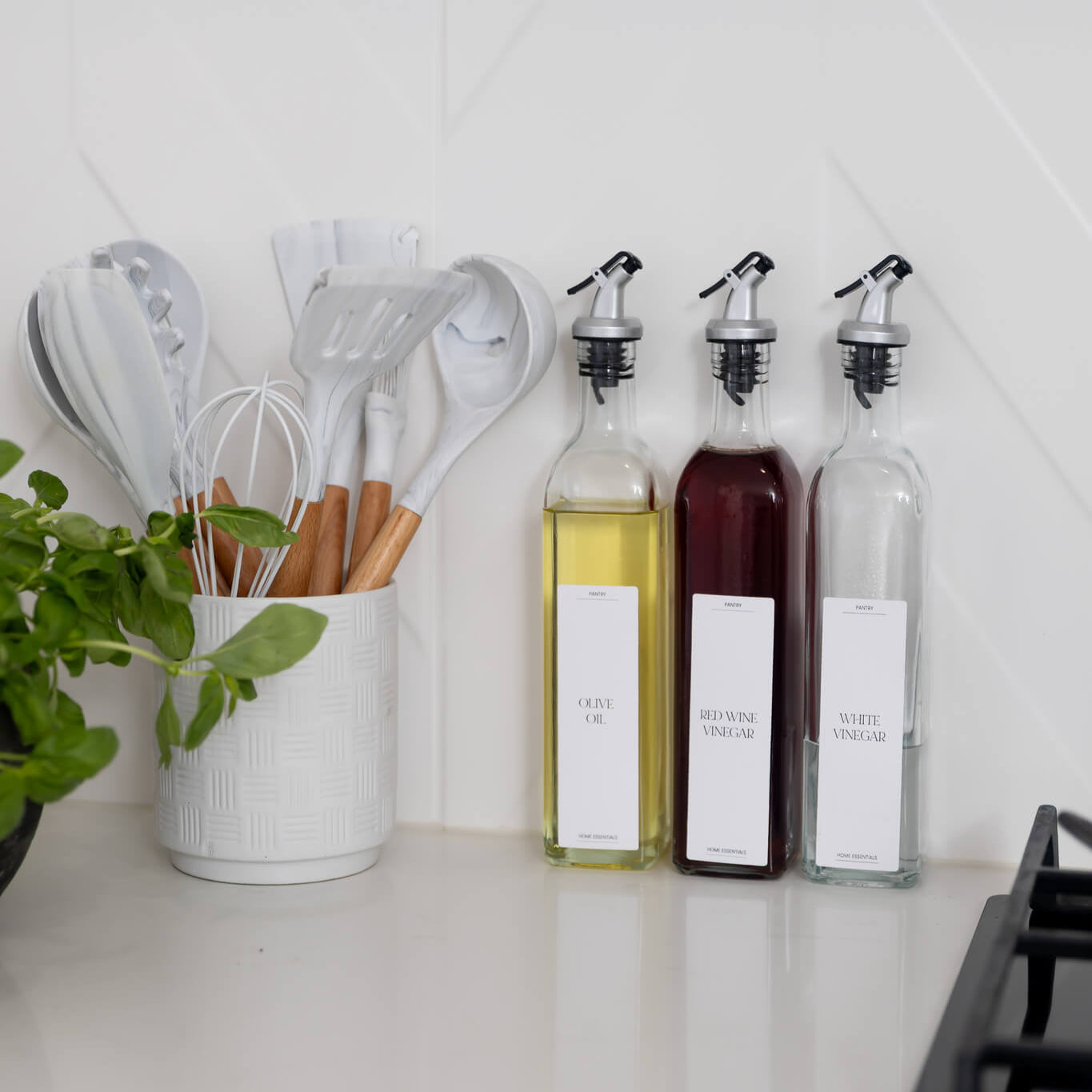 Waterproof label stickers for vinegar and oil bottles