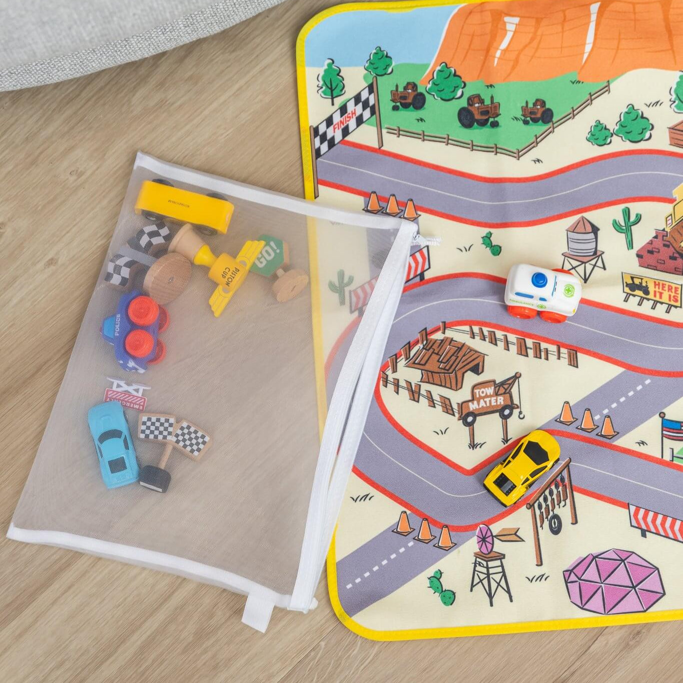 Waterproof mesh zipper bags for kids toys