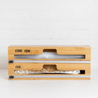 Bamboo Wrap Dispenser for cling film and food wrap.