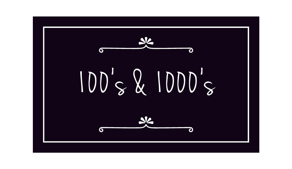 Pantry Label Pack - Daisy - Black - 180 Labels