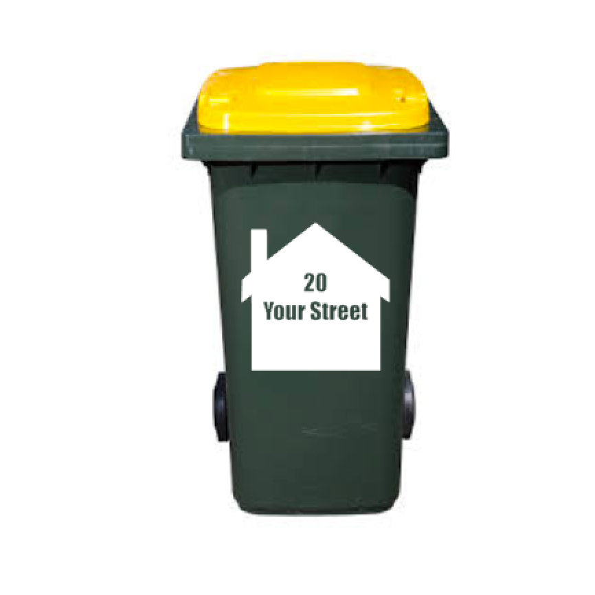 Household Bin Number - Garbage Bin Stickers