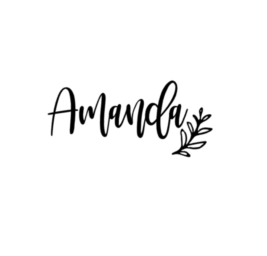 Personalised Name Label Leaf Pattern - Font