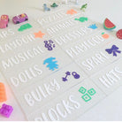 Toy Room Organization Labels - Pretty Little Designs