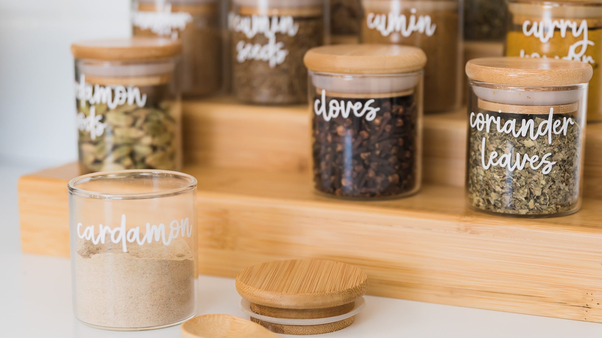 Elevate Your Culinary Space with Our Premium Spice Jars - Pretty Little Designs