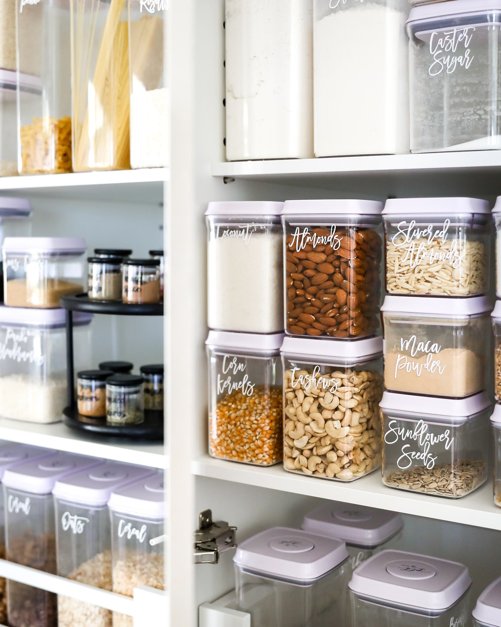 Push Top Pantry Containers
