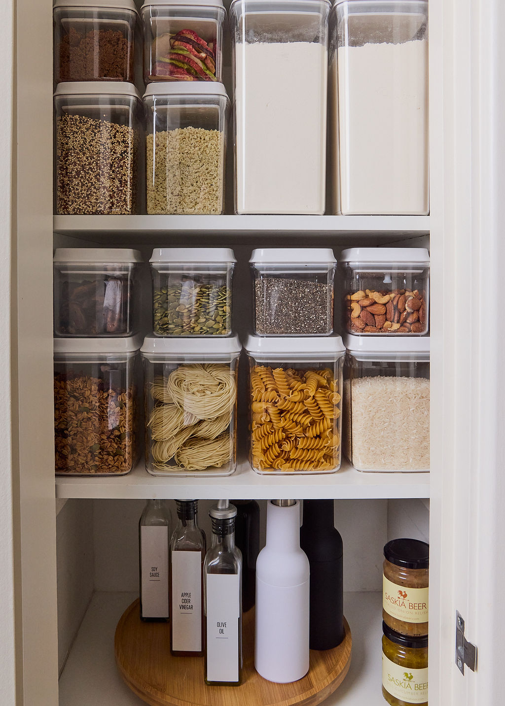 Push Top Pantry Containers