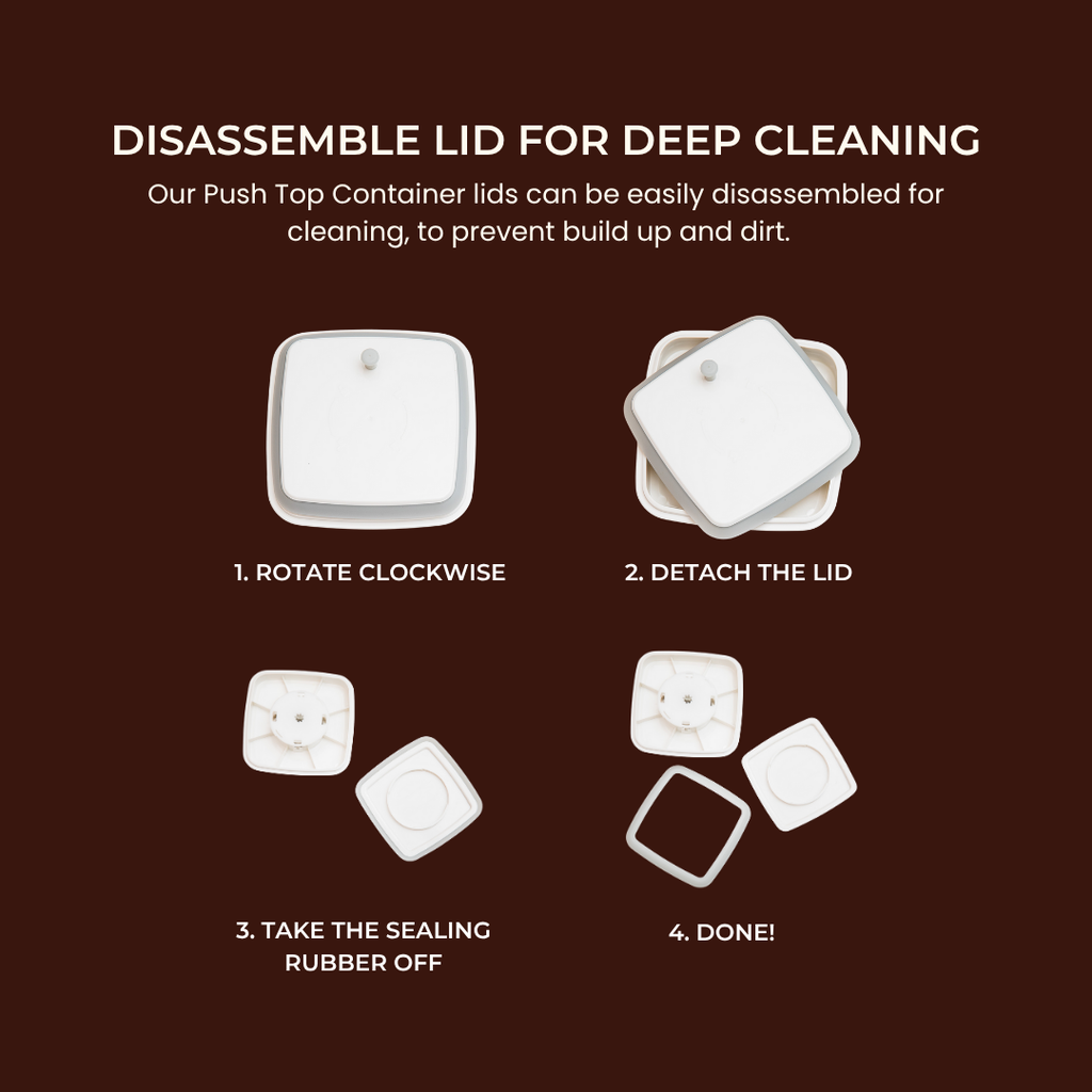 Push Top Pantry Containers | Pack of 8, 14 & 28