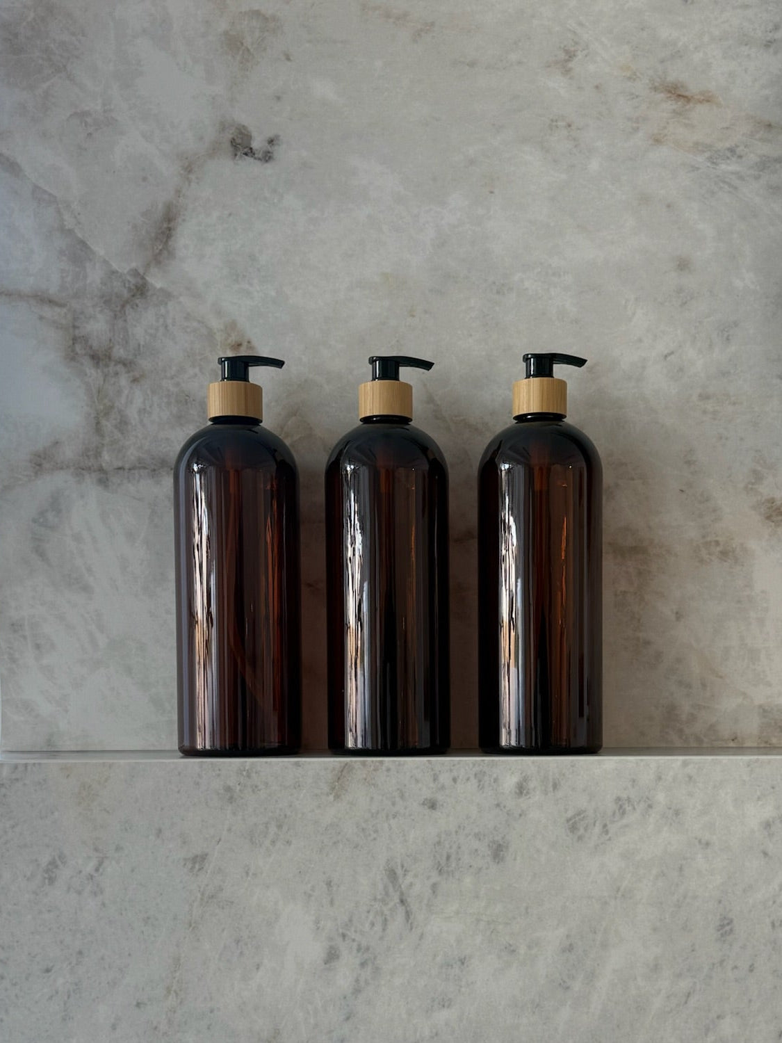 Pump Bottles + Custom Label Set