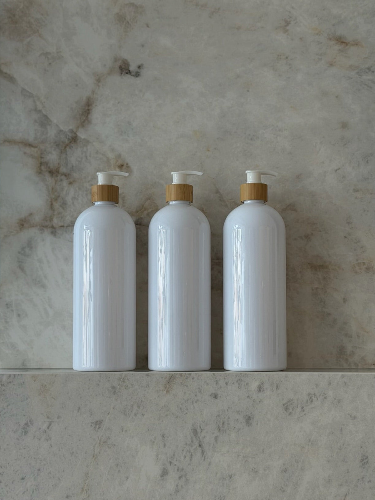 Pump Bottles + Custom Label Set