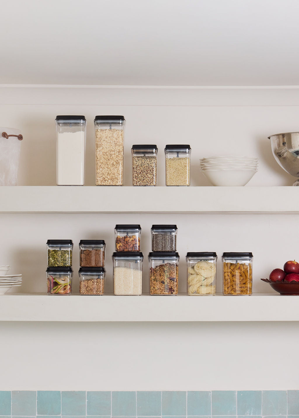 Push Top Pantry Containers | Pack of 8, 14 & 28