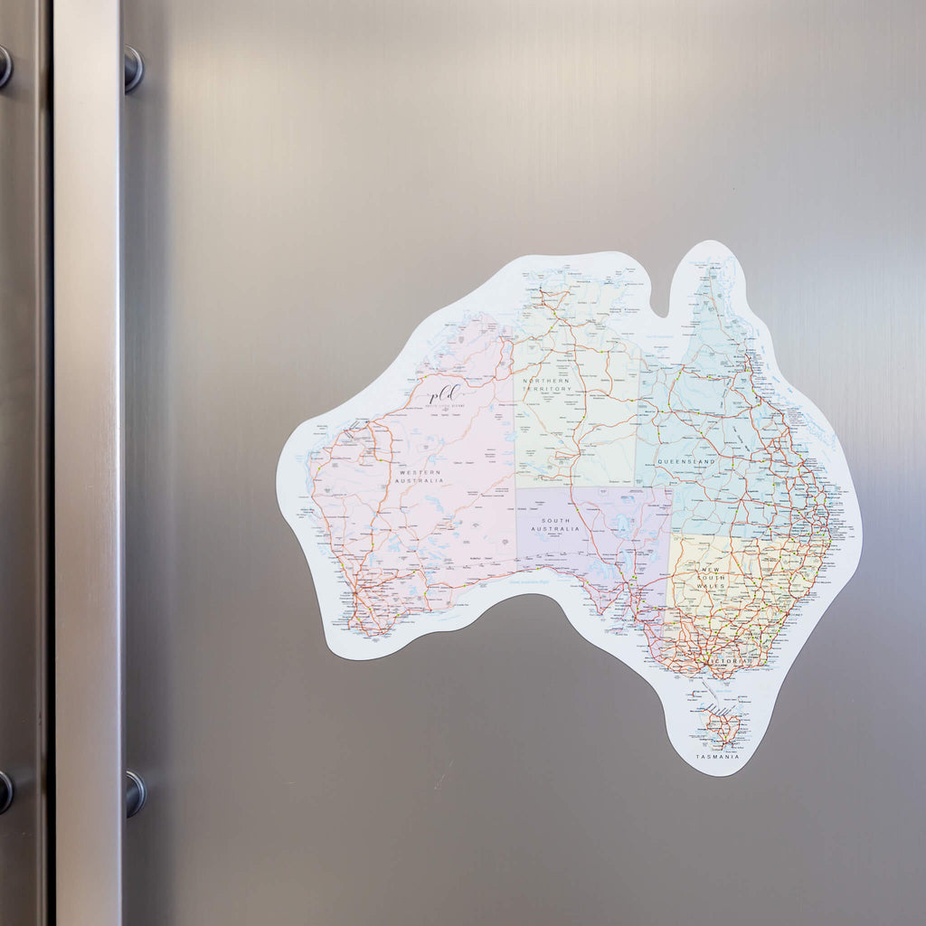 Australian Map Sticker Decal for a van or caravan