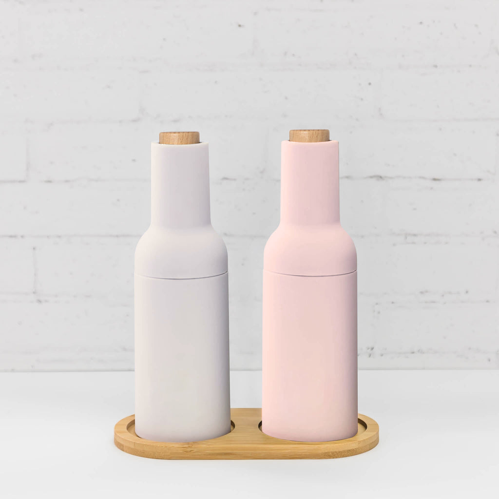 Automatic Gravity Salt & Pepper Grinder (Set of Two) | Legacy Logo