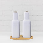 Automatic Gravity Salt & Pepper Grinder (Set of Two) | Legacy Logo