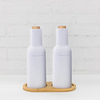 Automatic Gravity Salt & Pepper Grinder (Set of Two) | Legacy Logo