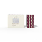 Packaging box for small pantry storage containers with a striped box on a white background