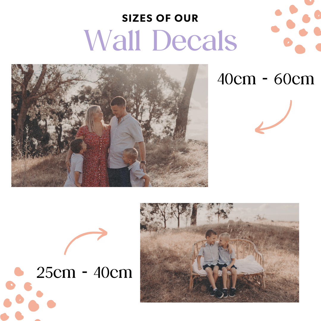 Rectangle wall decals for home decor - Make a statement with personalized photo gallery walls, ideal for any room or mobile living space.