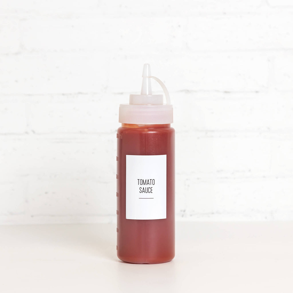 Leak-proof squeeze sauce bottles for kitchen