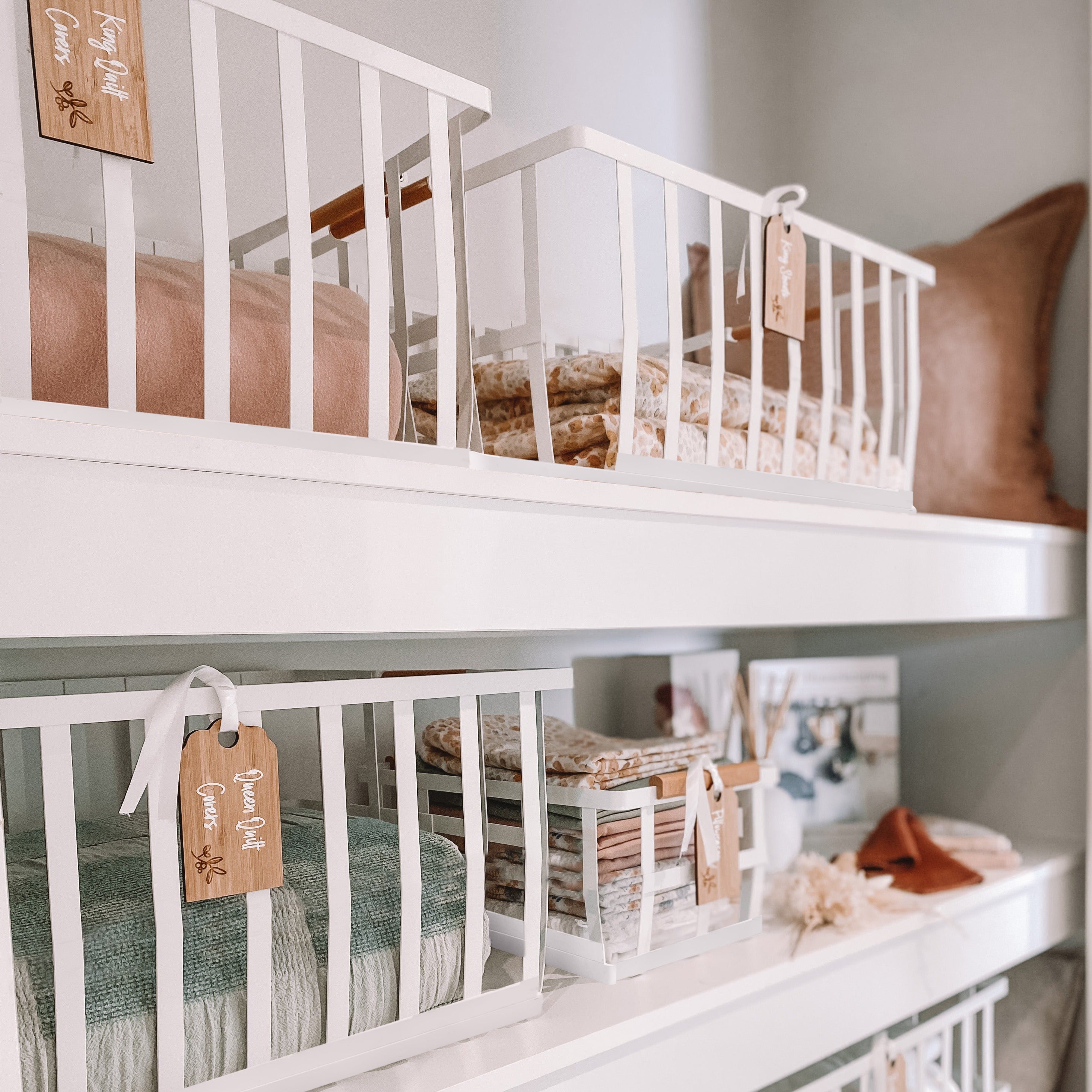 Calm & Collected White Linen Starter Kit for organising your linen cupboard.