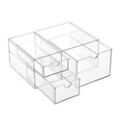  Crystal 3 Drawer Station measuring 25.5cm x 17.5cm x 11cm for organised storage.