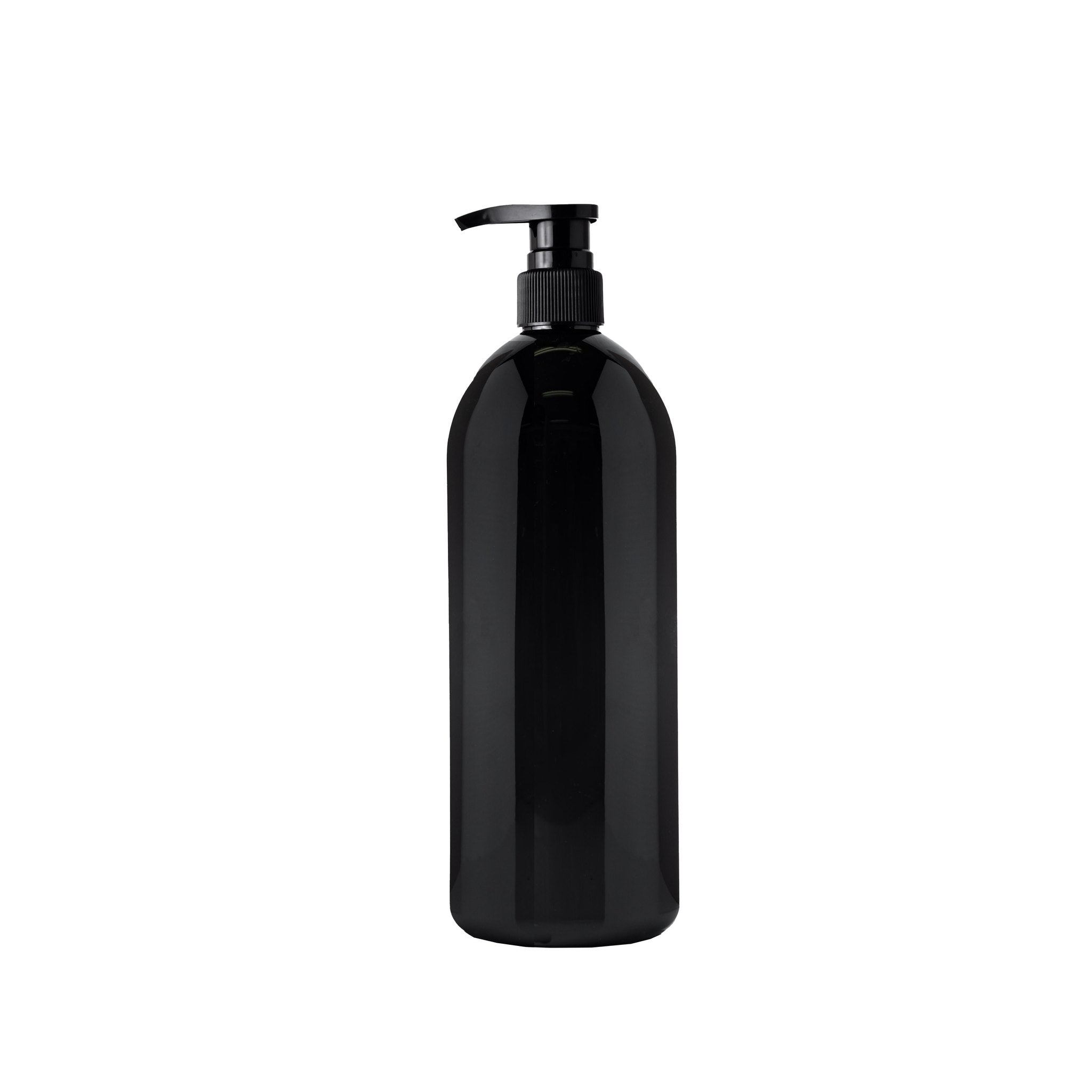 Black plastic pump bottles