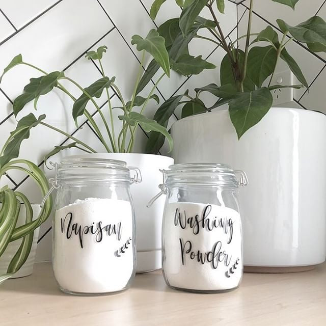 Shop Laundry Labels Set for Jars  Kmart Laundry Jars – Pretty