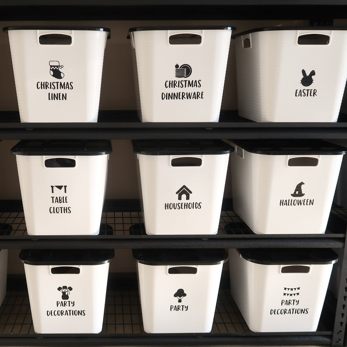 Garage Storage Labels