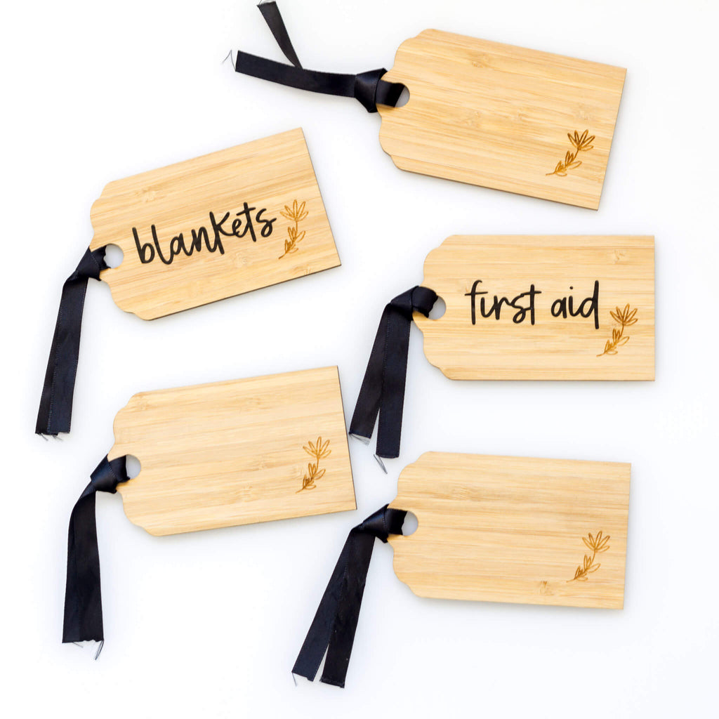 Personalised Bamboo Tags