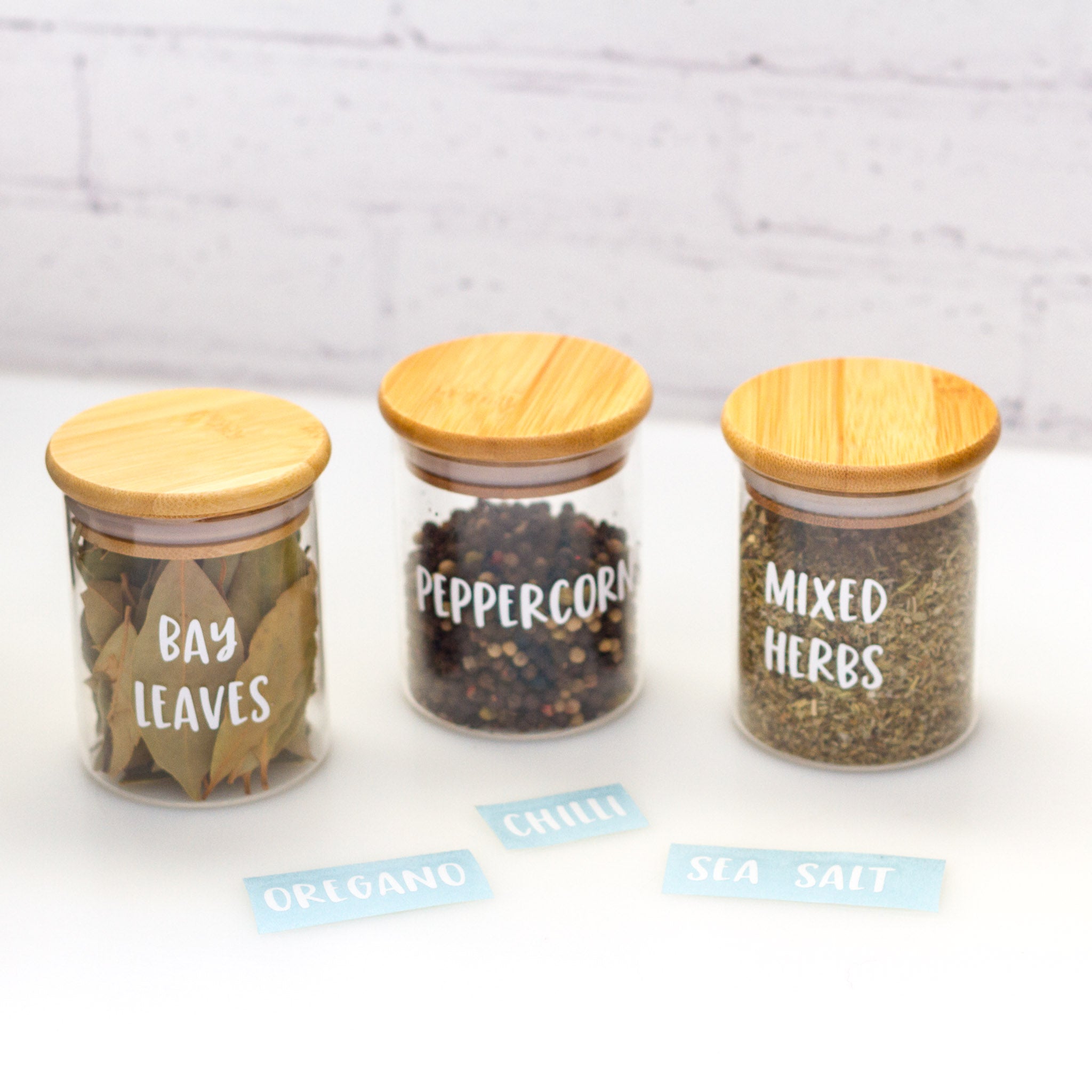 Best Spice Jars With Bamboo Lids + Labels - Caitlin Marie Design