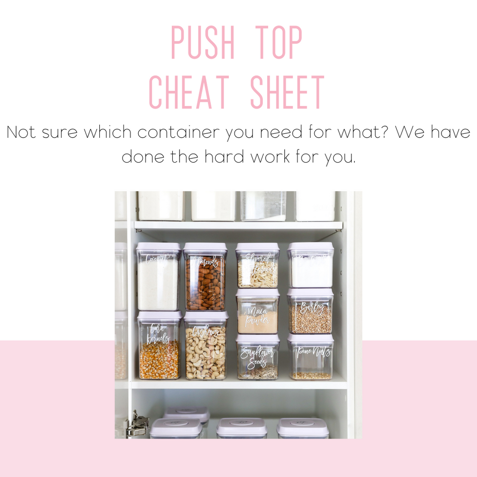 Push Top Pantry Containers | Pretty Little Designs – Pretty Little ...