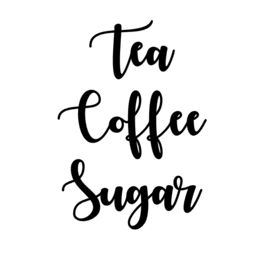 Tea Coffee Sugar Canisters Labels - Fonts