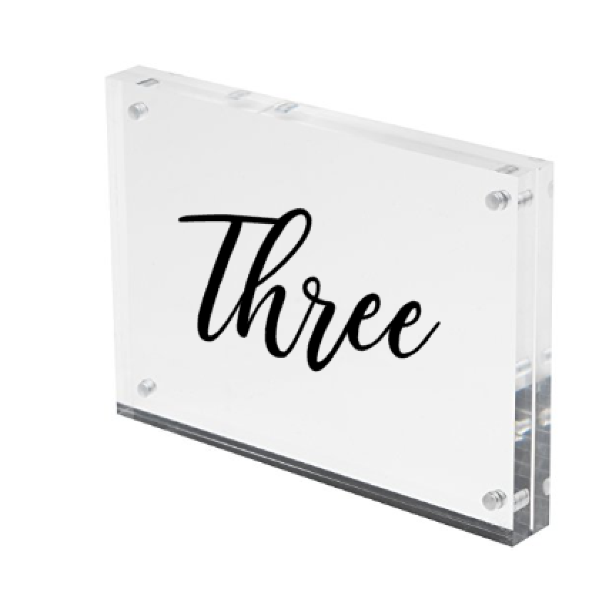 Table Number Decals - Pretty Little Designs
