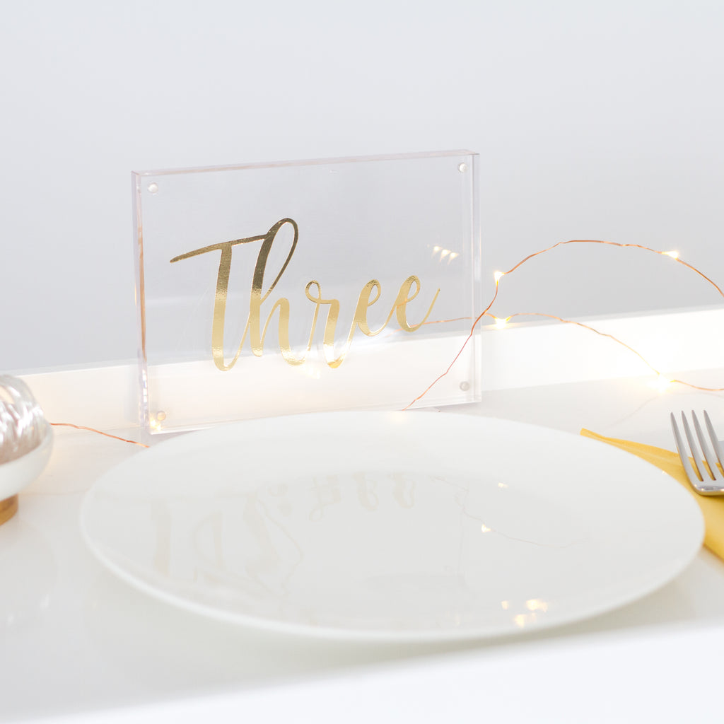Table Number Decals - Pretty Little Designs