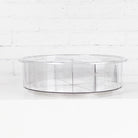 Crystal Lazy Susan with dividers measuring 30.5cm for organised storage.