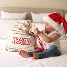 Display of personalised Christmas Santa sacks, perfect for creating holiday traditions.