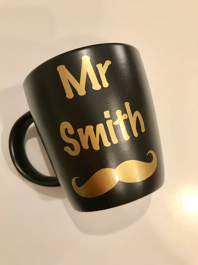 Personalised Name with Moustache - Pretty Little Designs