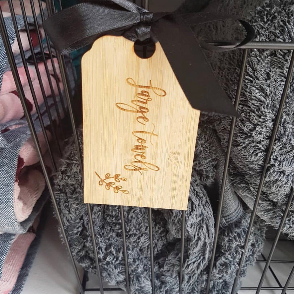 Bamboo Swing Tags with Ribbon