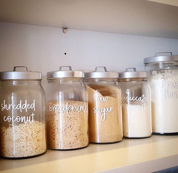 Personalised Custom Kitchen Pantry Labels | Pretty Little Designs