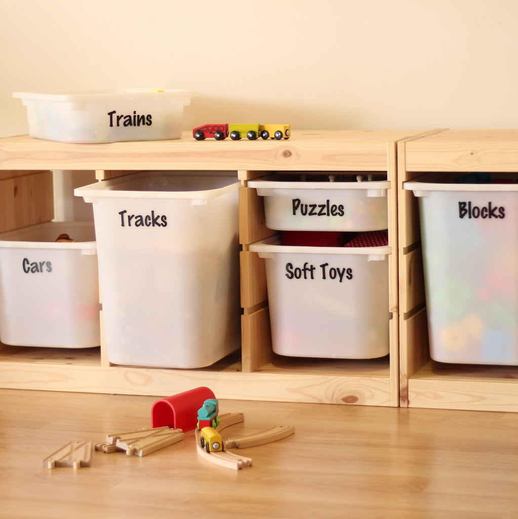 Playroom / Toy Storage Labels - Pretty Little Designs