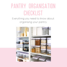 Example of an organised pantry using the checklist for guidance.