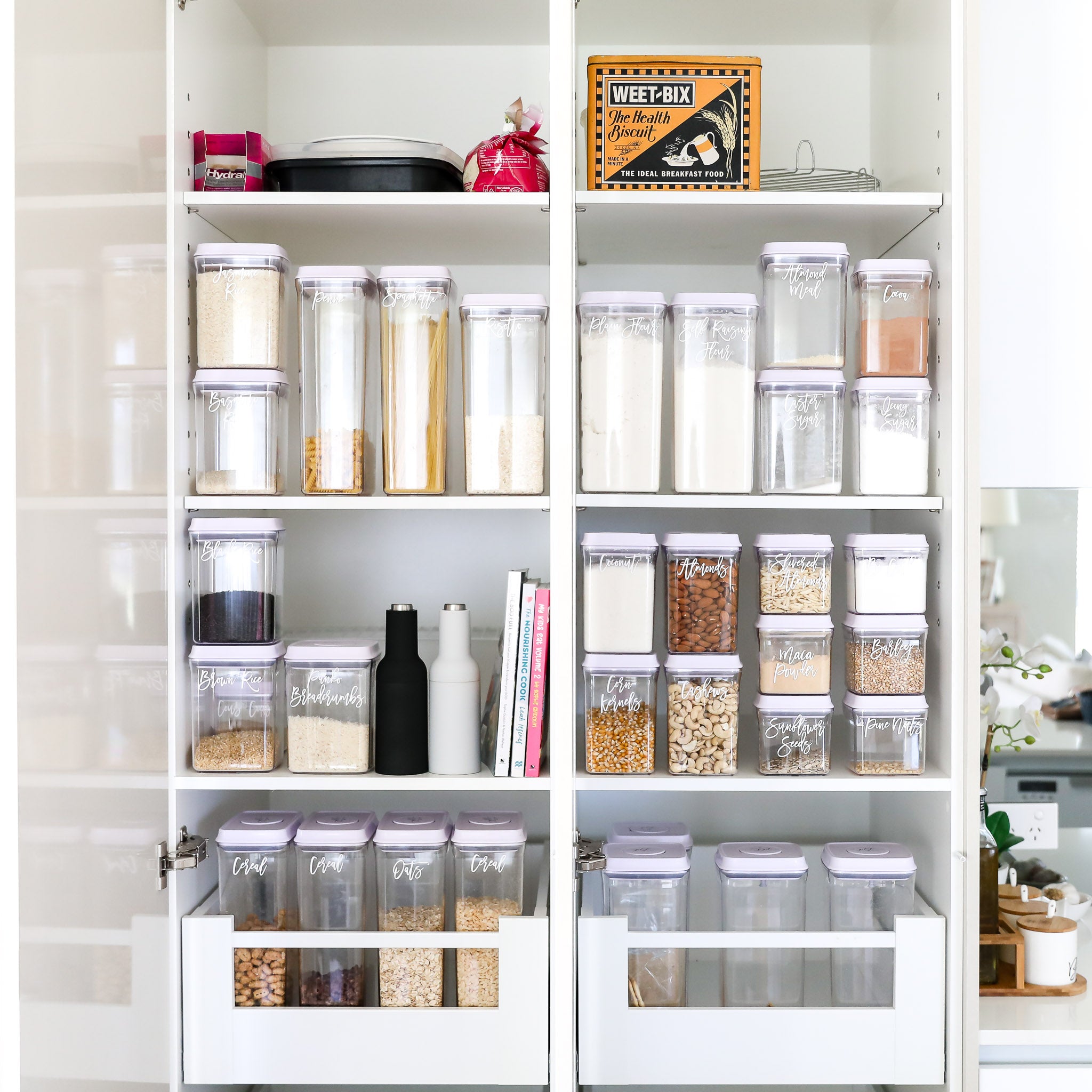 Pantry Essentials Storage Set including a variety of containers for kitchen organisation.