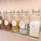 Glass spice jar for herb storage